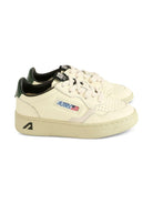 Sneakers per bambini Autry Kids bianco in pelle traforata Medalist - Rubino Kids