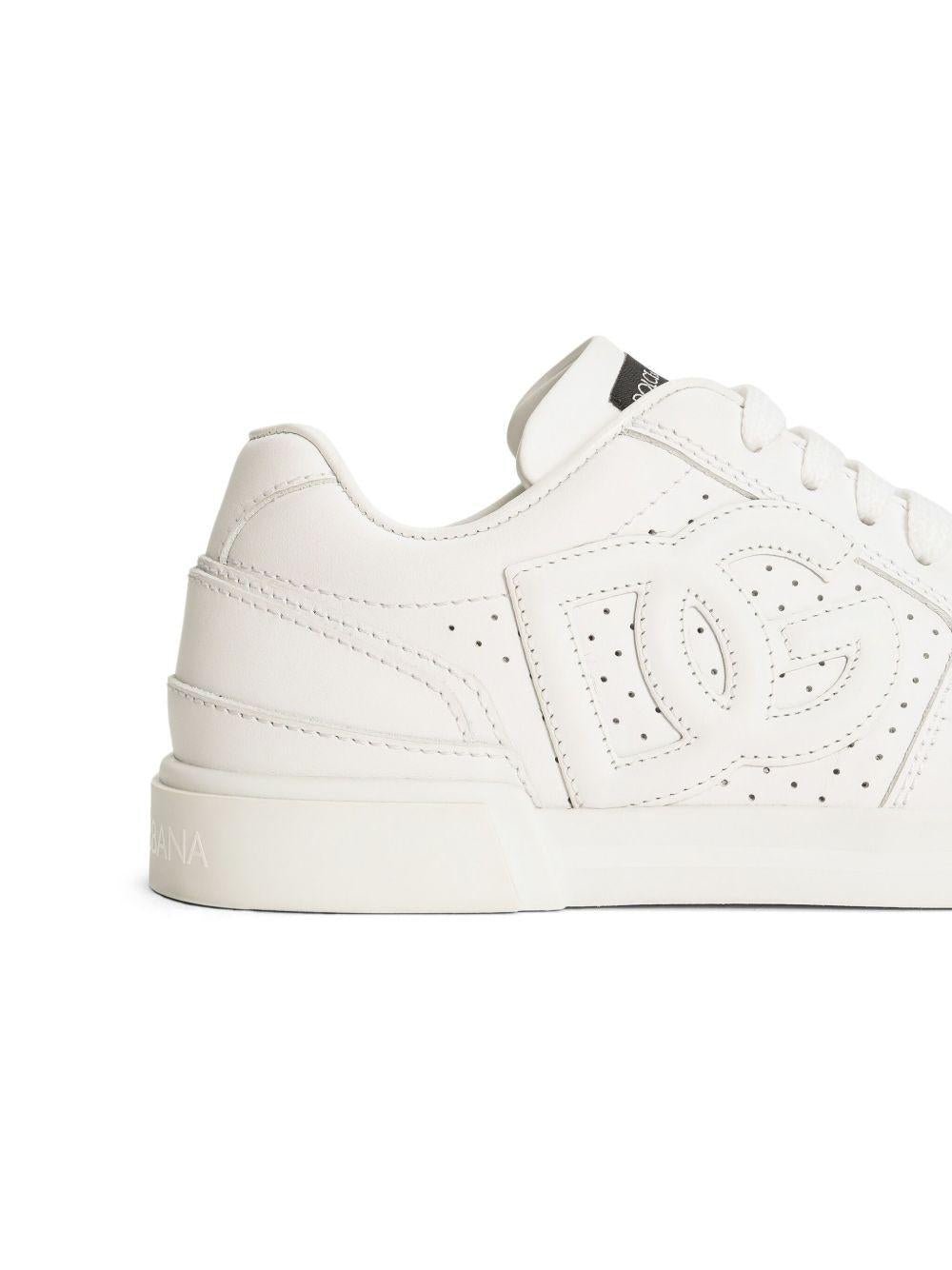 Sneakers per bambini Dolce & Gabbana Kids bianche con logo sul davanti - Rubino Kids
