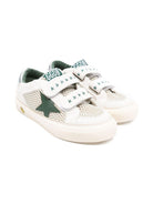 Sneakers per bambini Golden Goose Kids bianche con chiusure a strappo - Rubino Kids