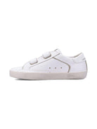 Sneakers per bambini Golden Goose Kids bianco a stella con chiusura a strappo - Rubino Kids