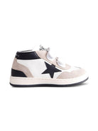 Sneakers per bambini Golden Goose Kids bianco con cinturino decorato con stella - Rubino Kids