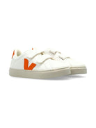 Sneakers per bambini VEJA Kids bianco con applicazione logo - Rubino Kids