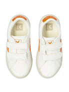 Sneakers per bambini VEJA Kids bianco con applicazione logo - Rubino Kids