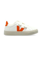 Sneakers per bambini VEJA Kids bianco con applicazione logo - Rubino Kids