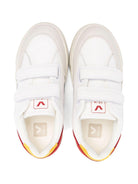 Sneakers per bambini VEJA Kids bianco con dettaglio logo V - Rubino Kids