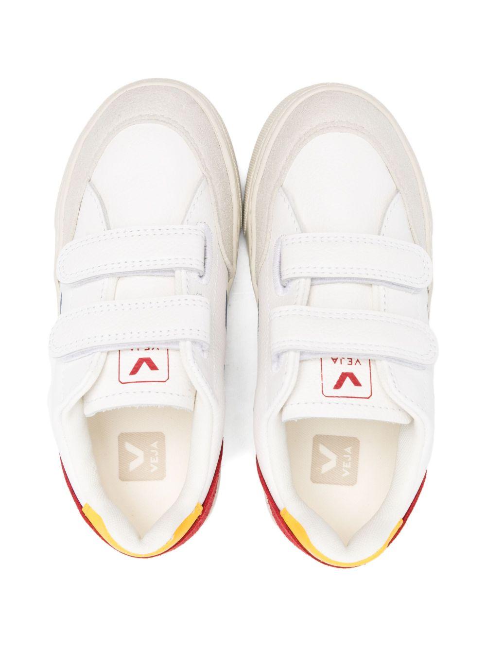 Sneakers per bambini VEJA Kids bianco con dettaglio logo V - Rubino Kids