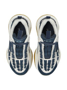 Sneakers per bambino AMIRI KIDS Bone Runner bianco con dettagli in rete - Rubino Kids