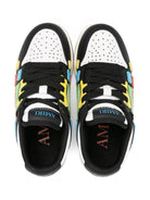Sneakers per bambino Amiri Kids Skel Top nero con lacci - Rubino Kids