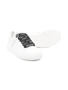 Sneakers per bambino Balmain Kids bianche con lacci logati - Rubino Kids