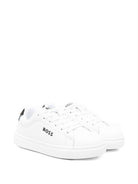 Sneakers per bambino Boss Kids bianche con logo sulla linguetta - Rubino Kids