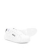 Sneakers per bambino Boss Kids bianche con logo sulla linguetta - Rubino Kids