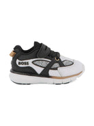 Sneakers per bambino Boss Kids multicolore con inserti in rete - Rubino Kids