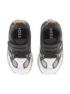 Sneakers per bambino Boss Kids multicolore con inserti in rete - Rubino Kids