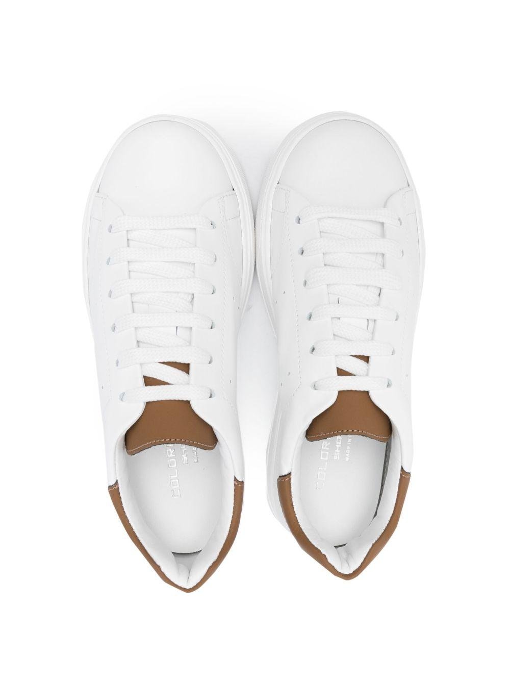 Sneakers per bambino Colorichiari bianco con decorazione con tallone a contrasto - Rubino Kids