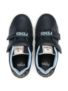 Sneakers per bambino Fendi Kids blu con chiusura con doppio strappo - Rubino Kids