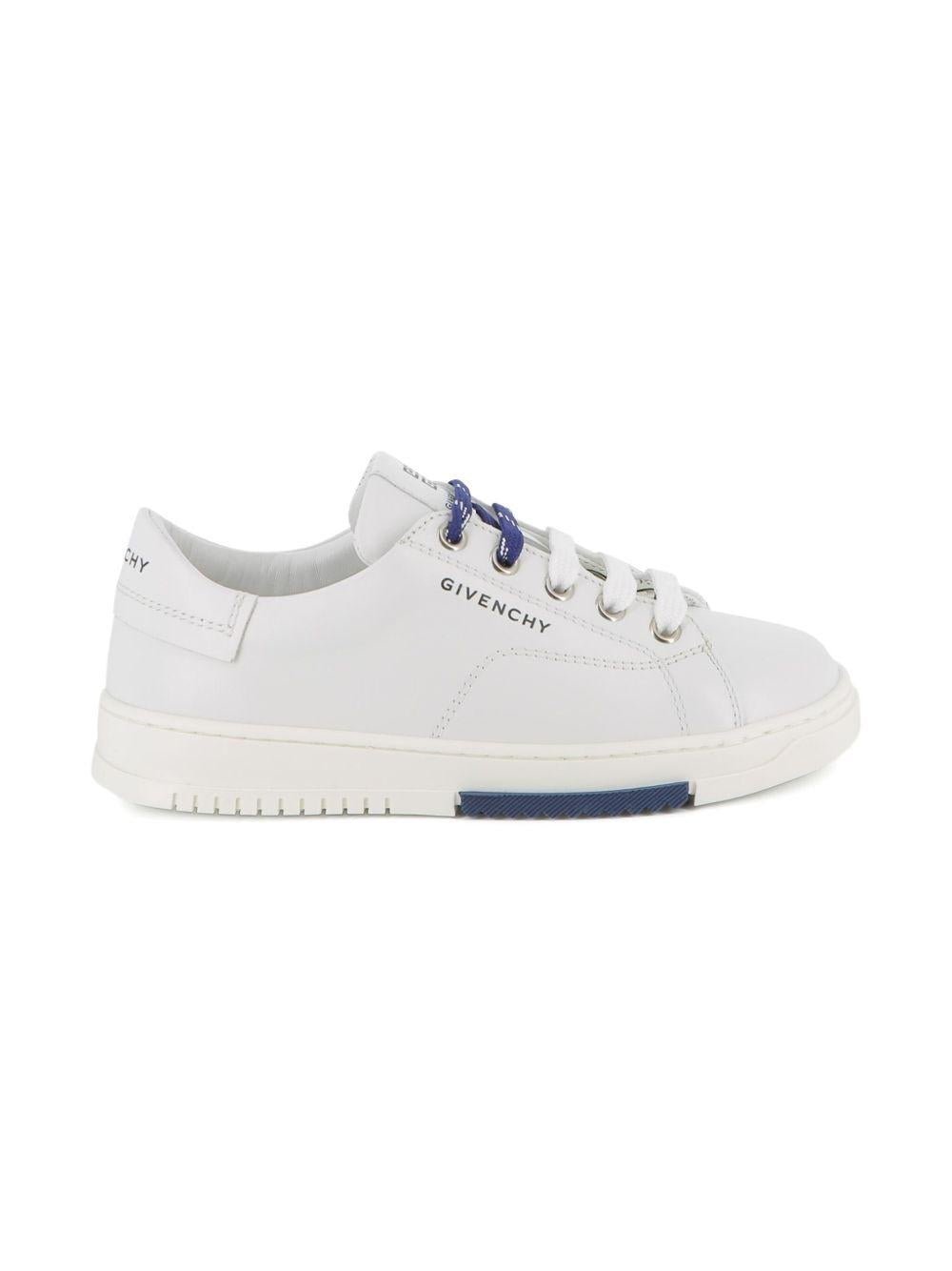Sneakers per bambino Givenchy Kids bianche con logo goffrato - Rubino Kids