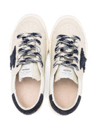 Sneakers per bambino Golden Goose Kids beige con lacci e applicazione a stella - Rubino Kids