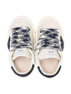 Sneakers per bambino Golden Goose Kids beige con lacci e applicazione a stella - Rubino Kids