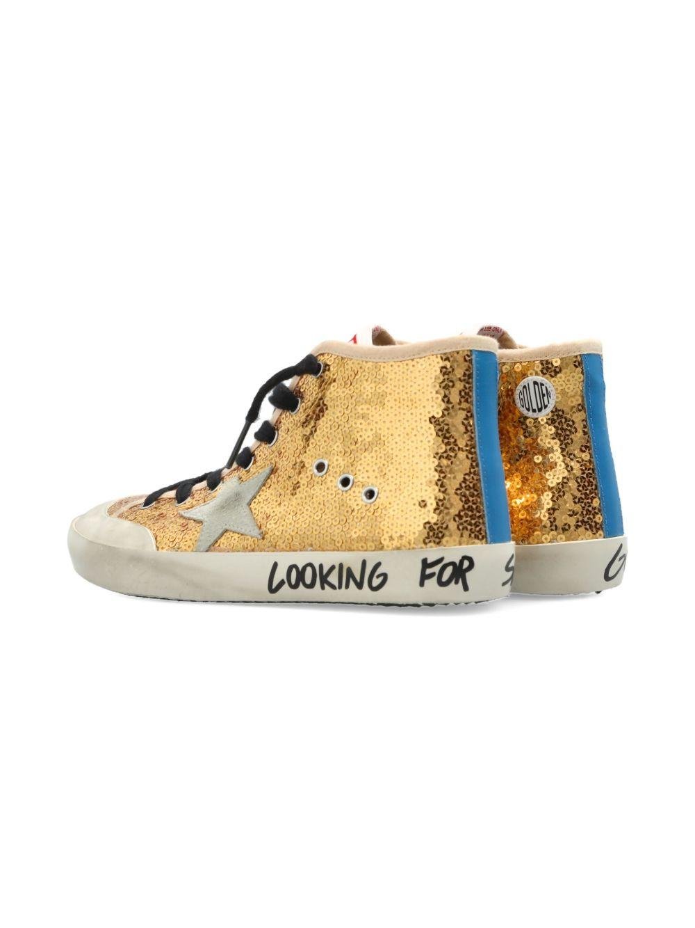 Sneakers per bambino Golden Goose Kids oro con paillettes - Rubino Kids