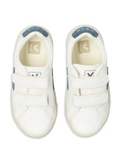 Sneakers per bambino VEJA Kids bianche con applicazione logo - Rubino Kids