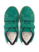 Sneakers per bambino VEJA Kids verde in pelle scamosciata con cinturino touch - strap - Rubino Kids