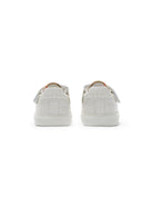 Sneakers per neonati Burberry Kids bianco con chiusura a strappo - Rubino Kids