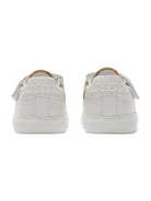 Sneakers per neonati Burberry Kids bianco con chiusura a strappo - Rubino Kids