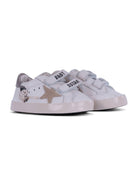 Sneakers per neonati Golden Goose Kids bianche con applicazione stella - Rubino Kids