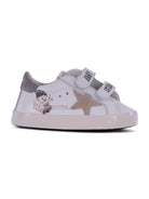 Sneakers per neonati Golden Goose Kids bianche con applicazione stella - Rubino Kids