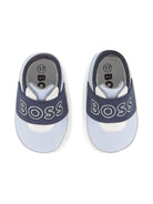 Sneakers per neonato BOSS Kids azzurre con fascia elasticizzata - Rubino Kids