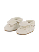 Sneakers per neonato BOSS Kids bianche con fodera in shearling - Rubino Kids