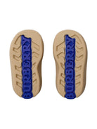 Sneakers per neonato Burberry Kids beige con fantasia tartan e caviglia imbottita - Rubino Kids