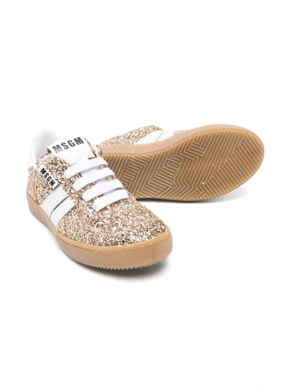 Sneakers Retro con glitter<BR/> - Rubino Kids