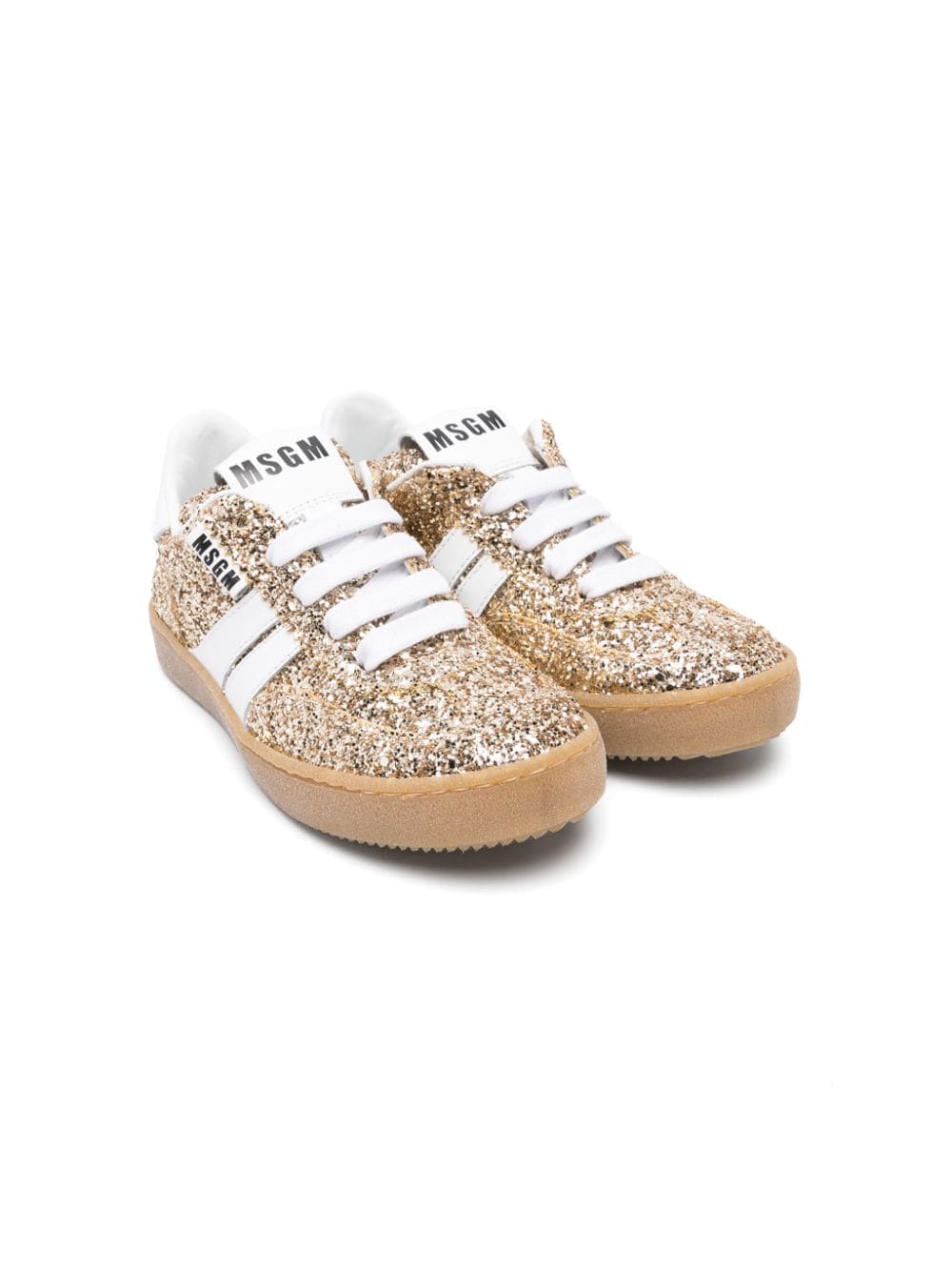 Sneakers Retro con glitter<BR/> - Rubino Kids