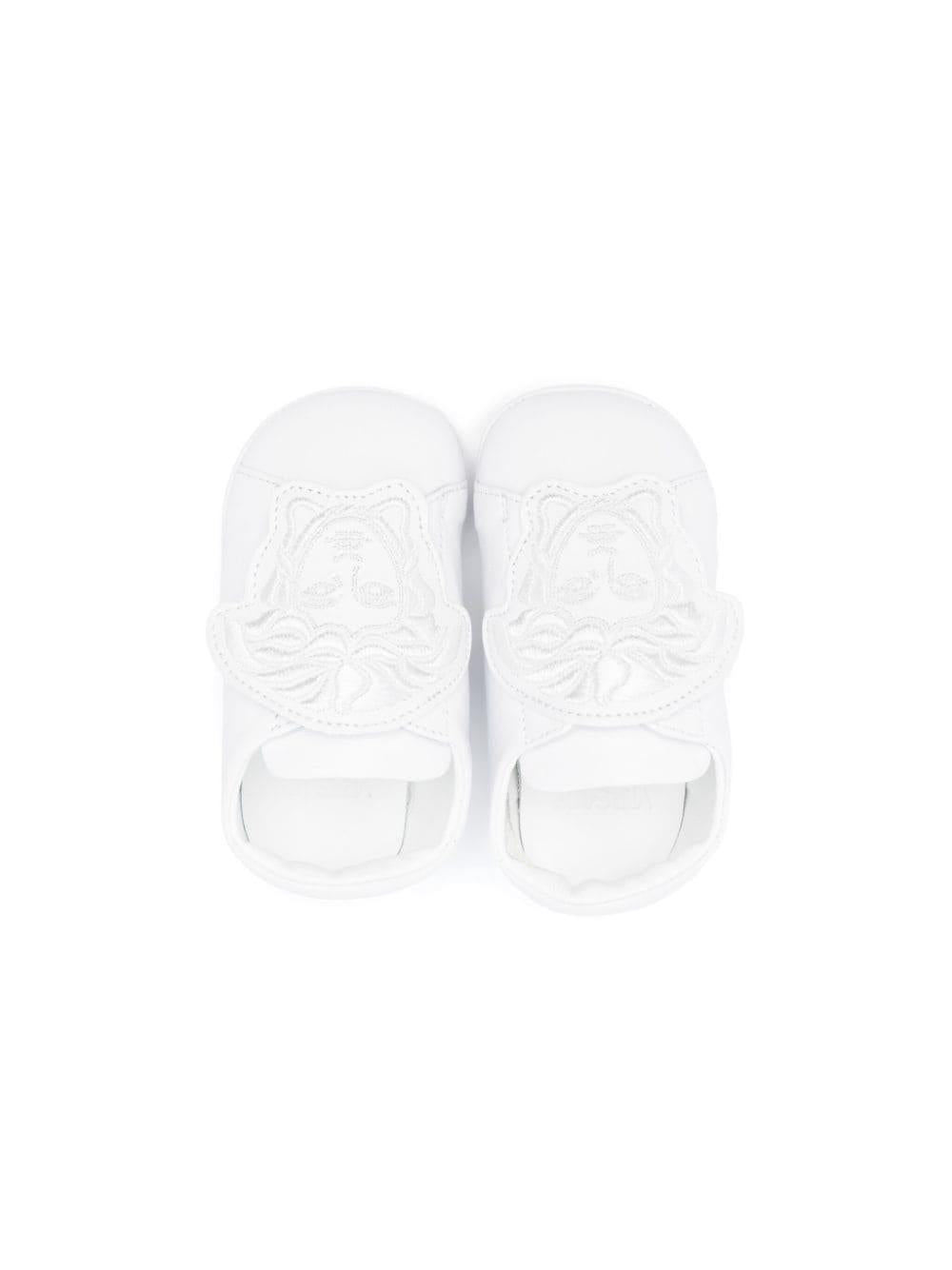 Sneakers senza lacci La Medusa per neonato Versace Kids bianco con suola in pelle - Rubino Kids