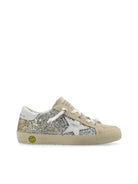 Sneakers Super Star per bambina Golden Goose Kids argento con effetto vissuto - Rubino Kids