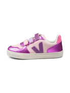 Sneakers V - 10 per bambina VEJA Kids fucsia con chiusura a strappo - Rubino Kids