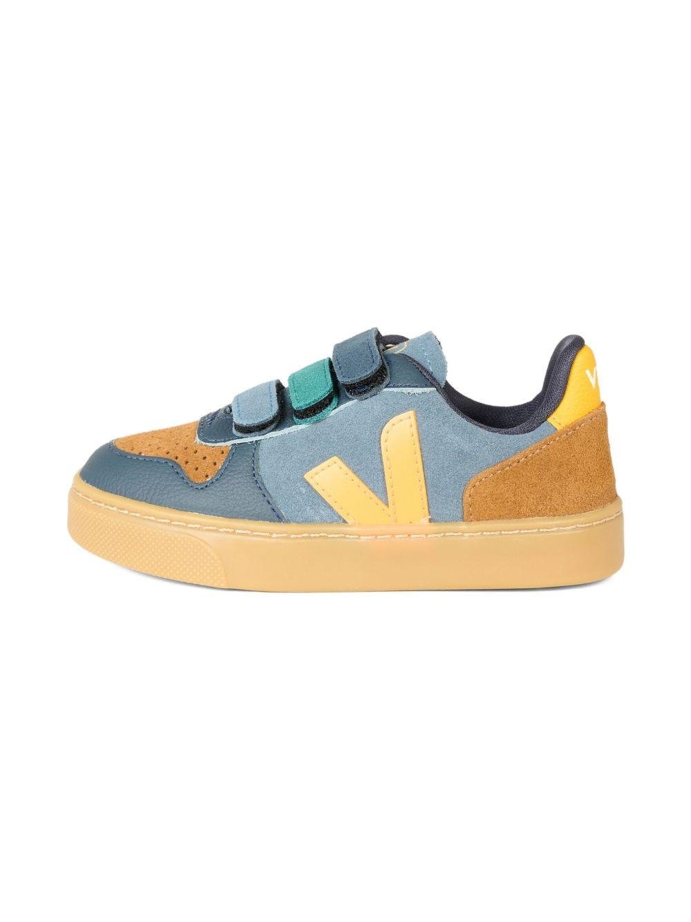 Sneakers V - 10 per bambino Veja Kids multicolor in pelle - Rubino Kids