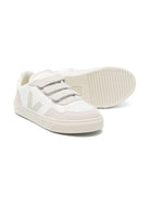 Sneakers V - 90 per bambini VEJA Kids bianco con chiusura frontale a strappo - Rubino Kids
