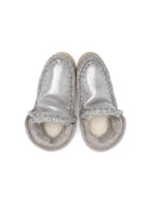 Stivaletti Eskimo per bambina Mou Kids argentate con fodera in shearling - Rubino Kids