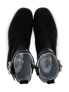 Stivaletti per bambina Monnalisa nero con cristalli - Rubino Kids