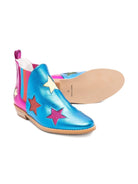 Stivaletti per bambina Stella McCartney Kids blu con decorazioni a stella - Rubino Kids