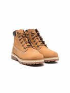 Stivaletti per bambini Timberland Kids beige con logo laterale goffrato - Rubino Kids
