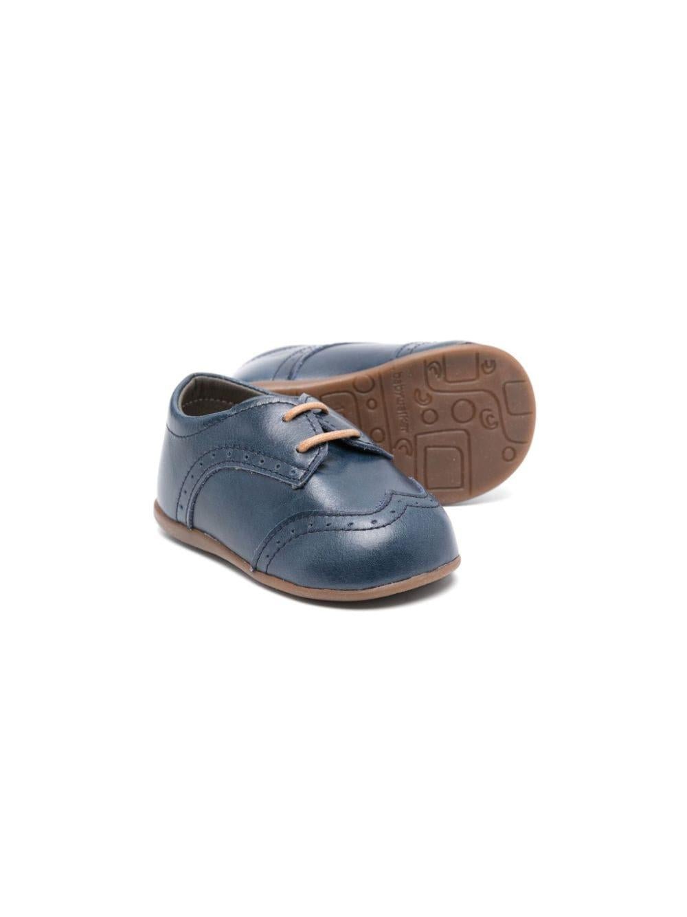 Stivaletti per neonato BabyWalker blu con punta squadrata - Rubino Kids