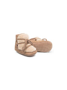 Stivaletti primi passi per neonati Donsje Pina beige con fiocco - Rubino Kids