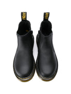 Stivali Chelsea per bambini Dr. Martens Kids neri con linguetta con logo - Rubino Kids