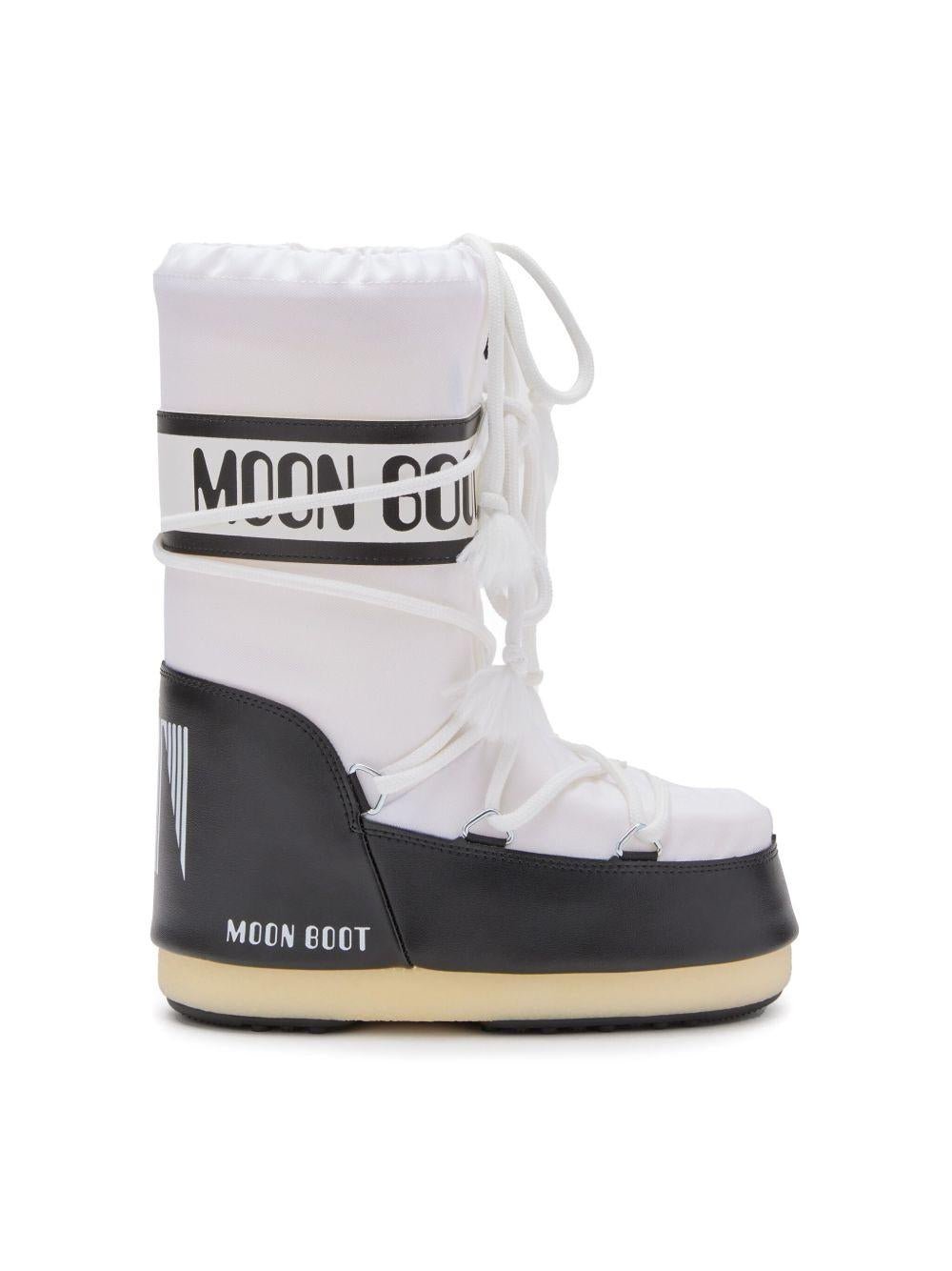 Stivali da neve Icon per bambini Moon Boot Kids multicolore con logo laterale - Rubino Kids