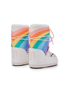 Stivali da neve Icon Unicorn per bambina Moon Boot Kids bianchi con motivo unicorno - Rubino Kids