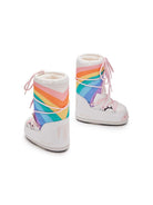 Stivali da neve Icon Unicorn per bambina Moon Boot Kids bianchi con motivo unicorno - Rubino Kids