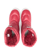 Stivali da neve per bambina Moncler Enfant fucsia con design imbottito - Rubino Kids